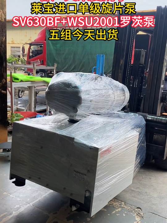 镀膜厂客户又来复购了!!! 莱宝进口单级旋片泵SV630BF+WSU2001罗茨泵，五组，今天出货!!!